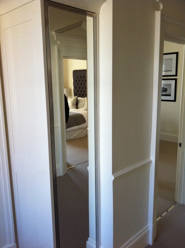 Full-length wardrobe mirror fitted in Tulse Hill home