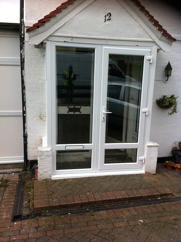 uPVC French doors fitted as front entrance in Tulse Hill
